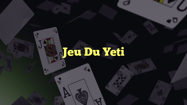 Jeu Du Yeti