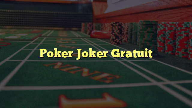 Poker Joker Gratuit