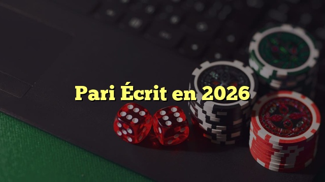 Pari Écrit en 2026