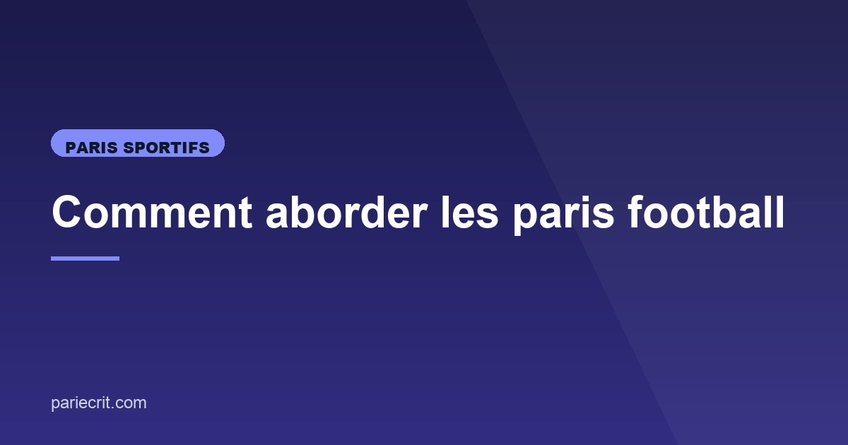 Illustration de l'article consacré aux paris football