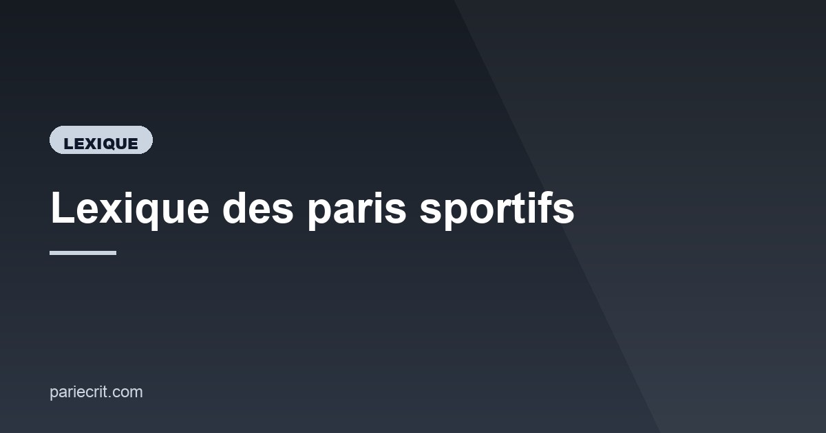 Illustration de l'article consacré au lexique des paris