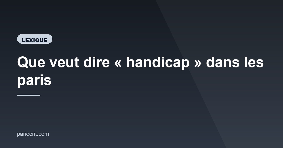 Illustration de l'article consacré au handicap